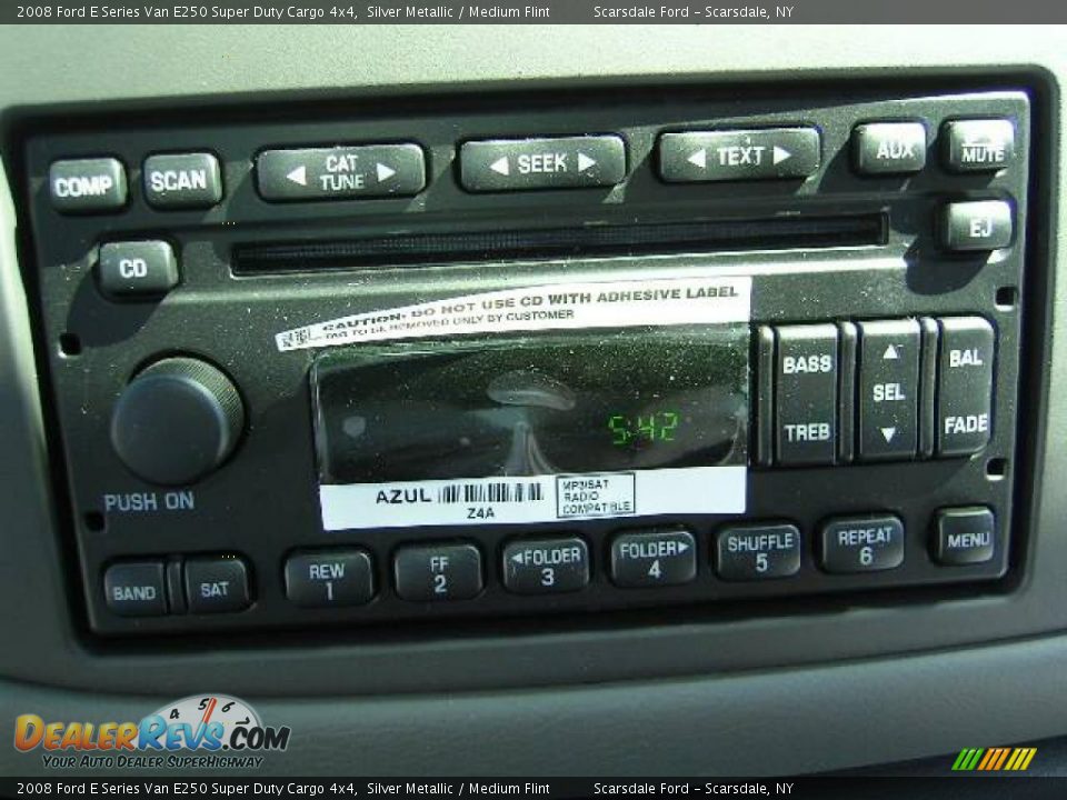 2008 Ford E Series Van E250 Super Duty Cargo 4x4 Silver Metallic / Medium Flint Photo #11