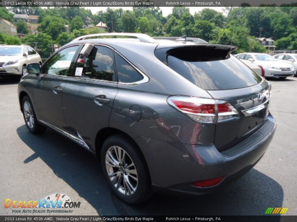 2013 Lexus RX 450h AWD Nebula Gray Pearl / Light Gray/Ebony Birds Eye Maple Photo #2