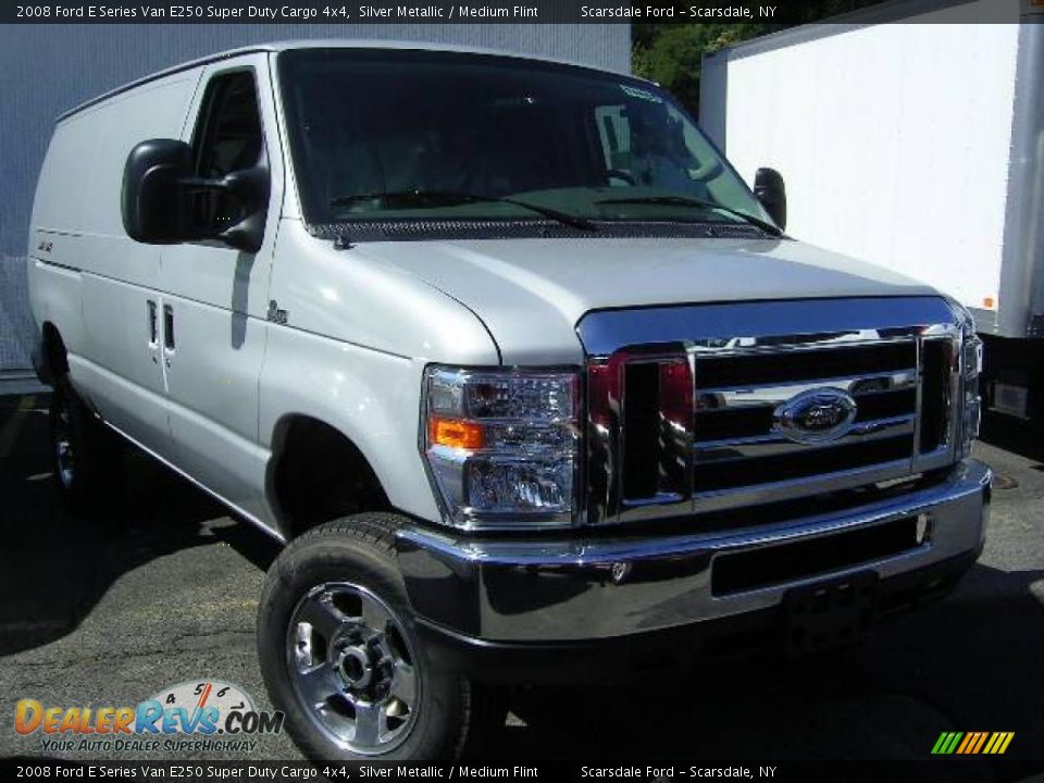 2008 Ford E Series Van E250 Super Duty Cargo 4x4 Silver Metallic / Medium Flint Photo #15