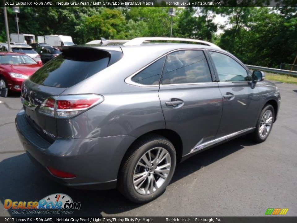 2013 Lexus RX 450h AWD Nebula Gray Pearl / Light Gray/Ebony Birds Eye Maple Photo #4