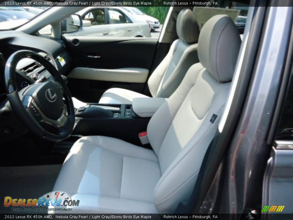 2013 Lexus RX 450h AWD Nebula Gray Pearl / Light Gray/Ebony Birds Eye Maple Photo #10