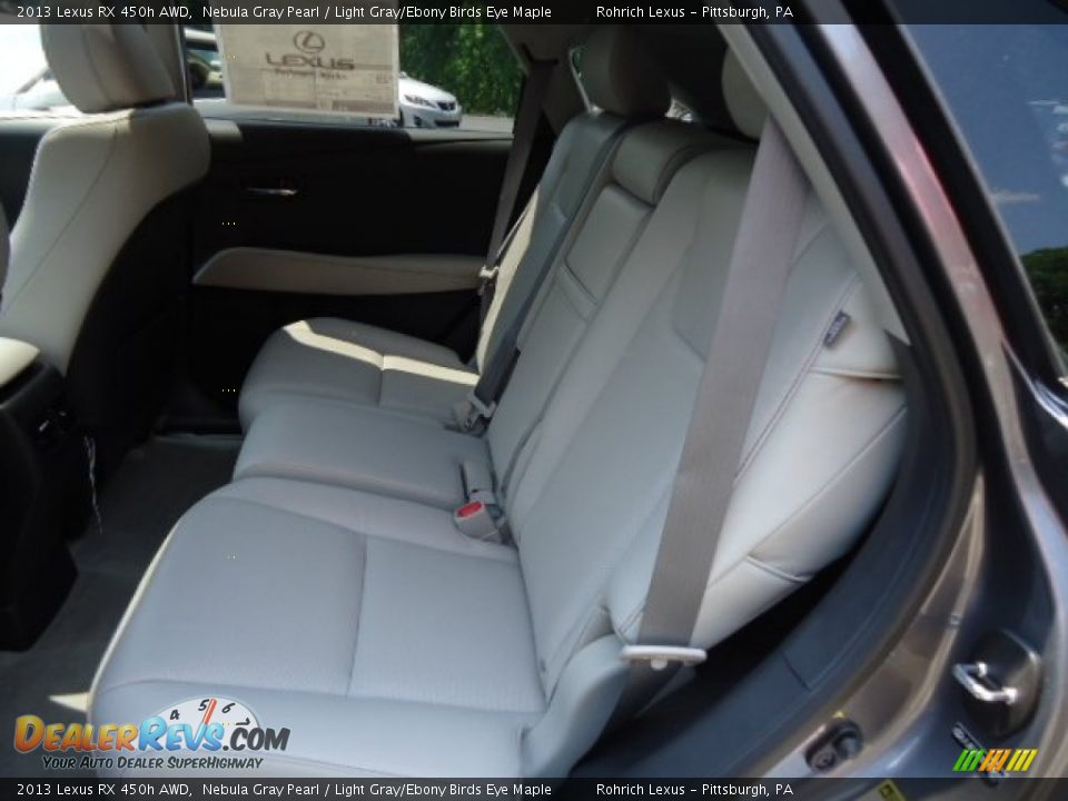 2013 Lexus RX 450h AWD Nebula Gray Pearl / Light Gray/Ebony Birds Eye Maple Photo #11