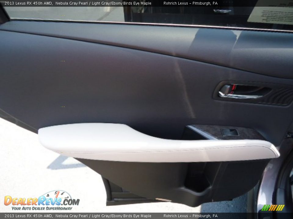 2013 Lexus RX 450h AWD Nebula Gray Pearl / Light Gray/Ebony Birds Eye Maple Photo #13