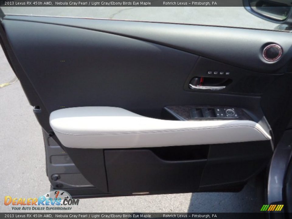 2013 Lexus RX 450h AWD Nebula Gray Pearl / Light Gray/Ebony Birds Eye Maple Photo #14