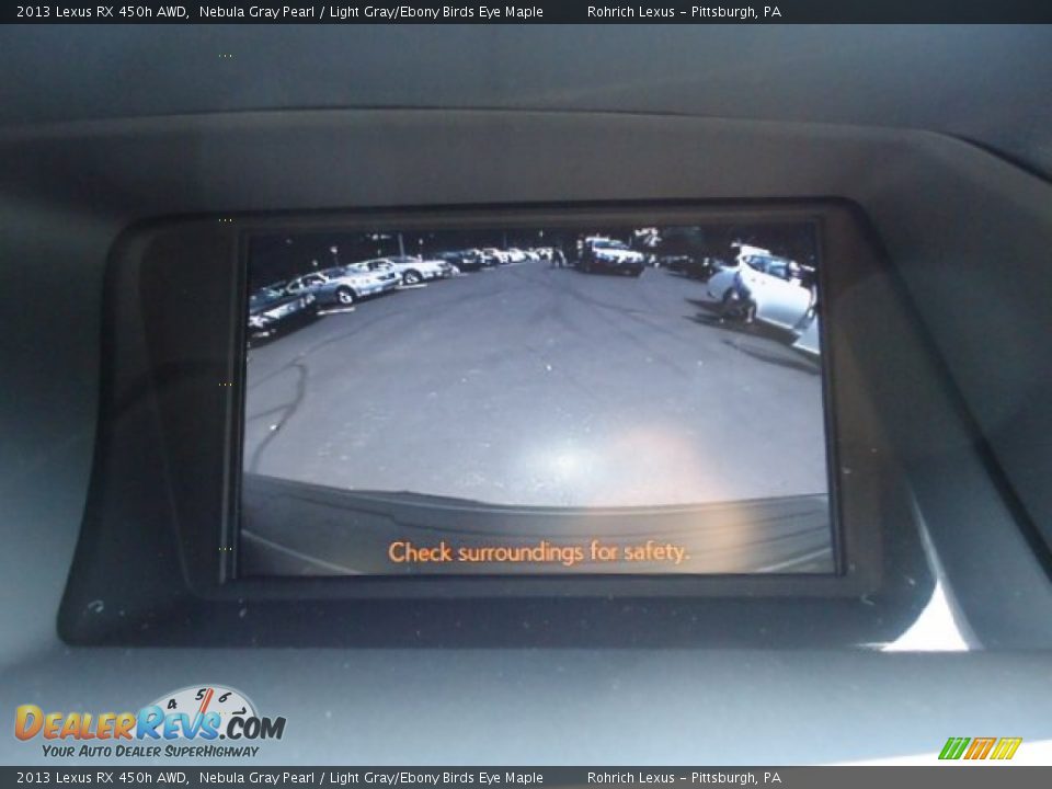 2013 Lexus RX 450h AWD Nebula Gray Pearl / Light Gray/Ebony Birds Eye Maple Photo #18