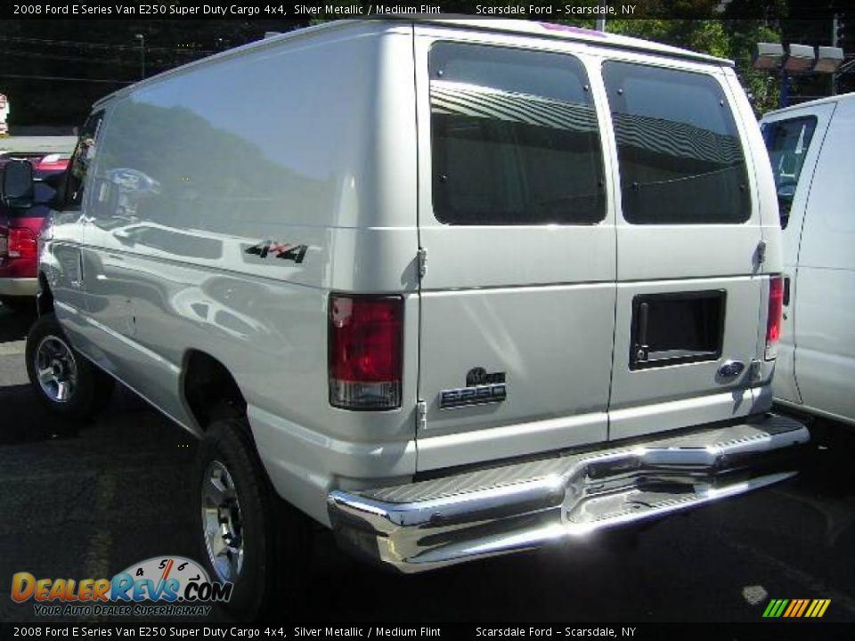 2008 Ford E Series Van E250 Super Duty Cargo 4x4 Silver Metallic / Medium Flint Photo #17