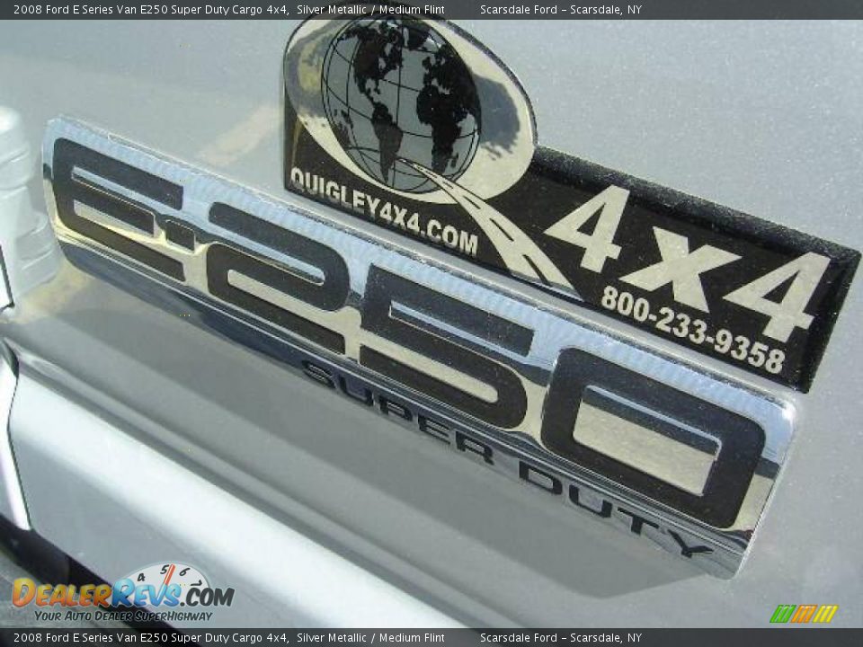 2008 Ford E Series Van E250 Super Duty Cargo 4x4 Silver Metallic / Medium Flint Photo #18