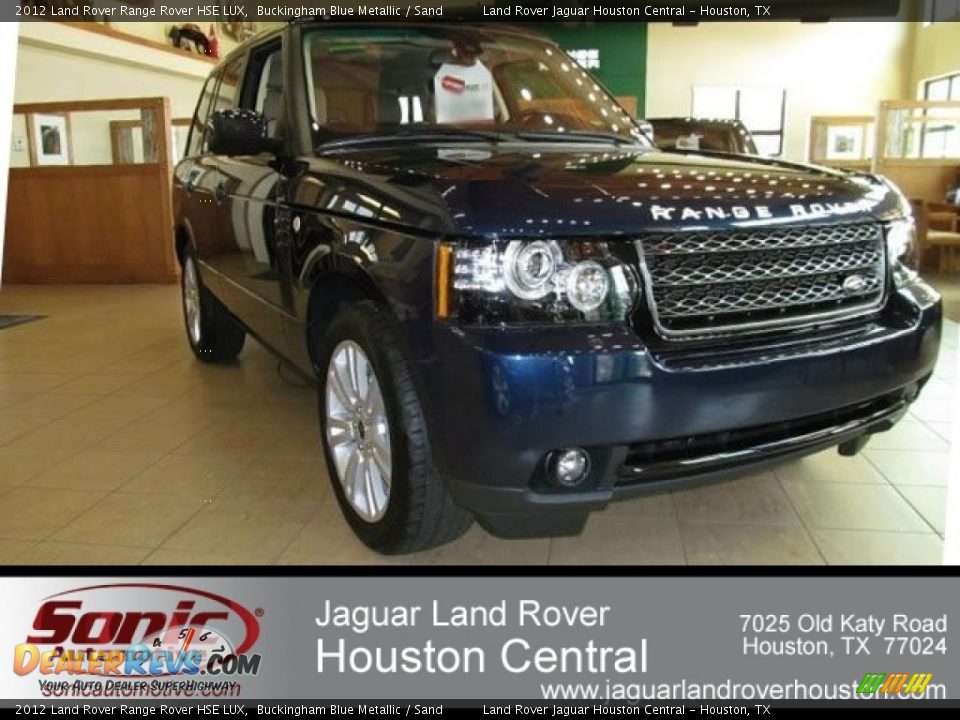 2012 Land Rover Range Rover HSE LUX Buckingham Blue Metallic / Sand Photo #1
