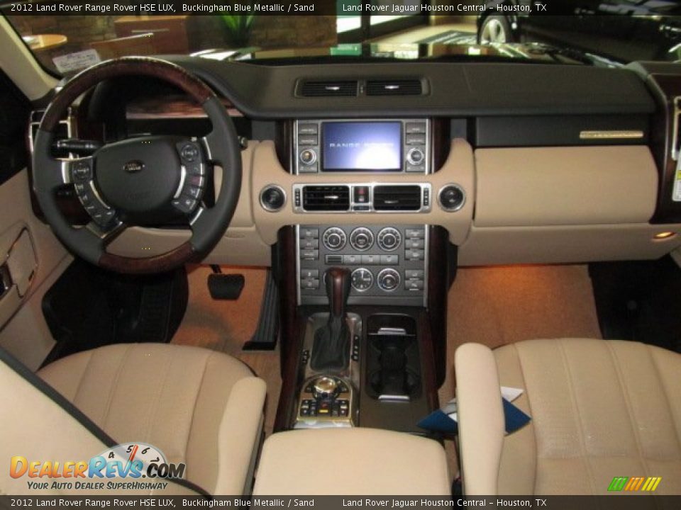2012 Land Rover Range Rover HSE LUX Buckingham Blue Metallic / Sand Photo #4