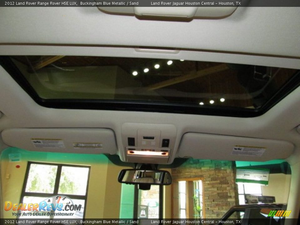 2012 Land Rover Range Rover HSE LUX Buckingham Blue Metallic / Sand Photo #12