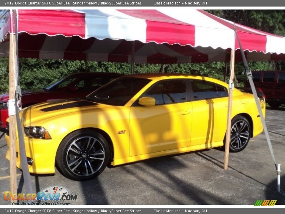 2012 Dodge Charger SRT8 Super Bee Stinger Yellow / Black/Super Bee Stripes Photo #2