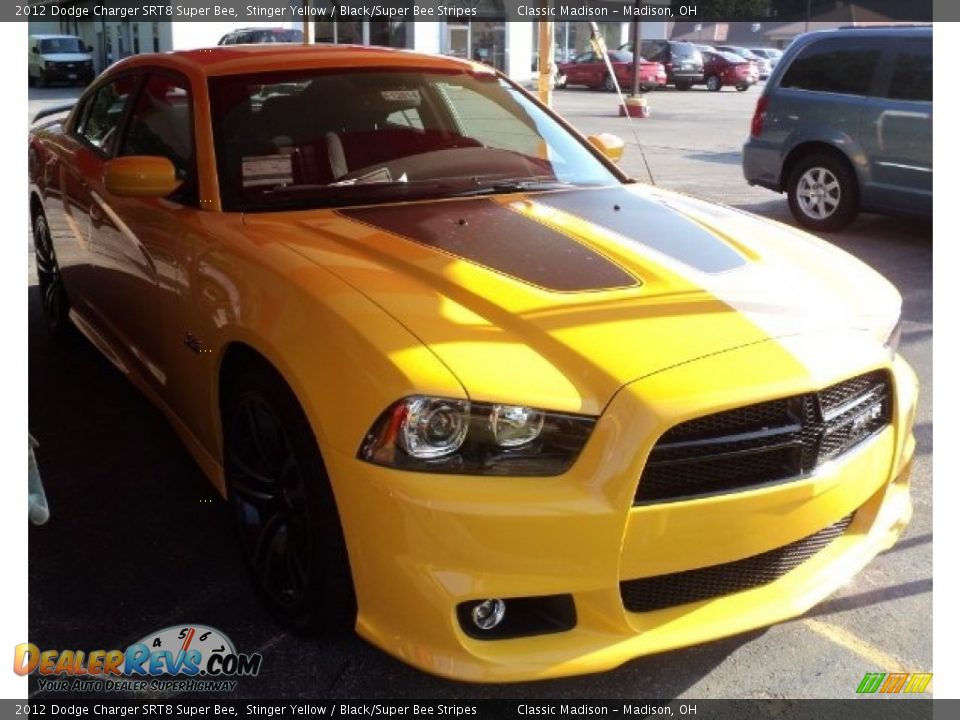 2012 Dodge Charger SRT8 Super Bee Stinger Yellow / Black/Super Bee Stripes Photo #3