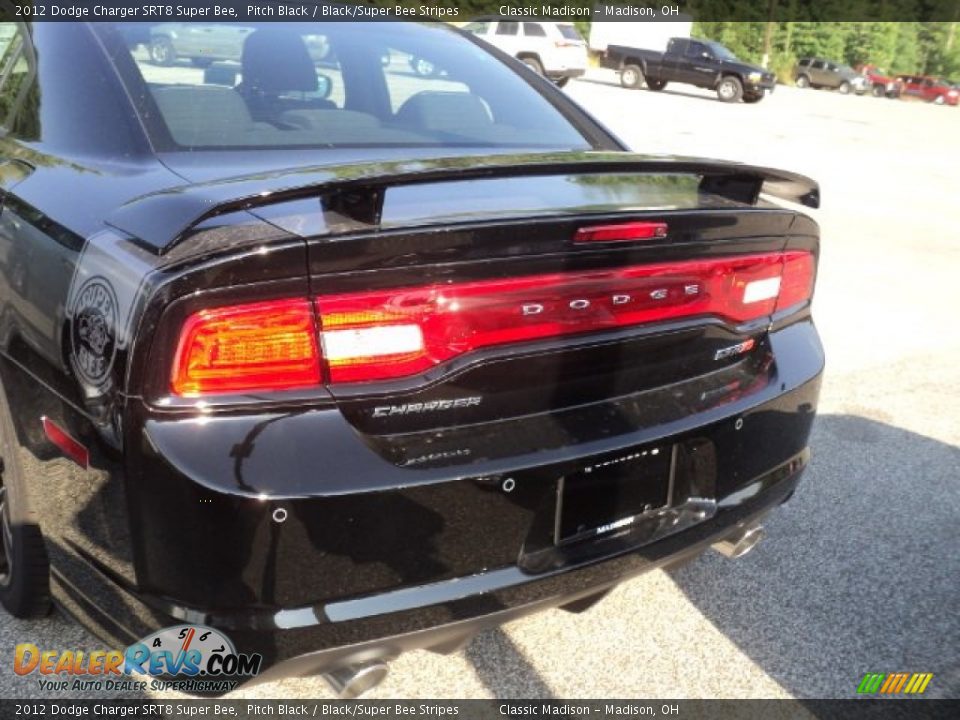 2012 Dodge Charger SRT8 Super Bee Pitch Black / Black/Super Bee Stripes Photo #4