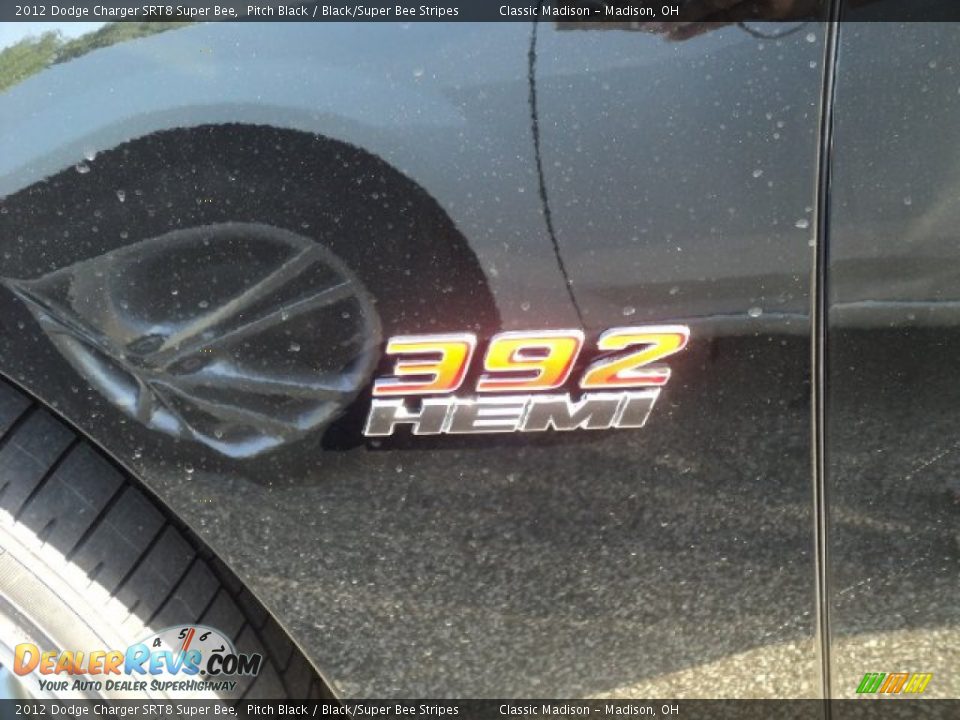 2012 Dodge Charger SRT8 Super Bee Pitch Black / Black/Super Bee Stripes Photo #5