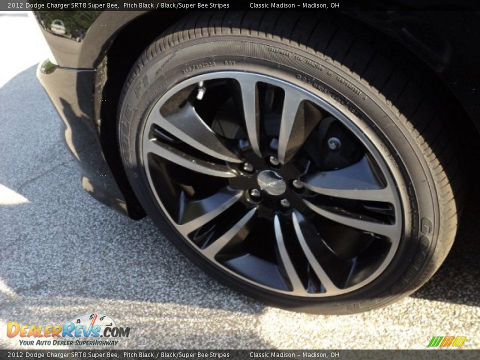 2012 Dodge Charger SRT8 Super Bee Pitch Black / Black/Super Bee Stripes Photo #6