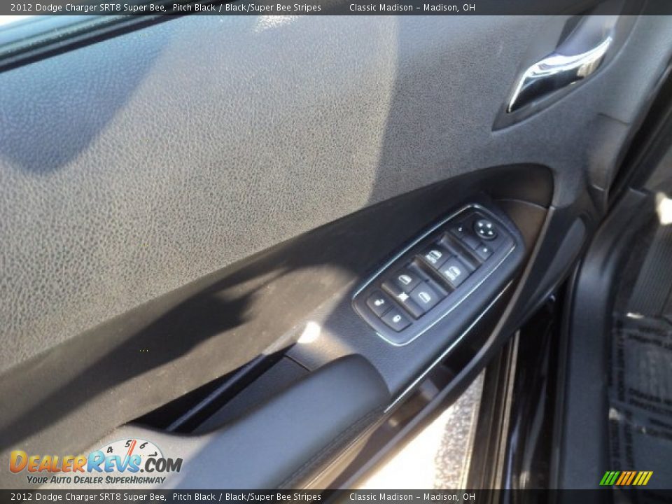 2012 Dodge Charger SRT8 Super Bee Pitch Black / Black/Super Bee Stripes Photo #7