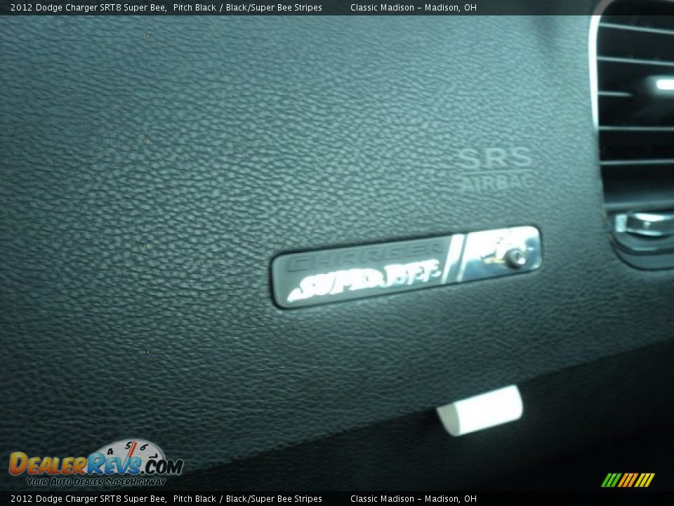 2012 Dodge Charger SRT8 Super Bee Pitch Black / Black/Super Bee Stripes Photo #12