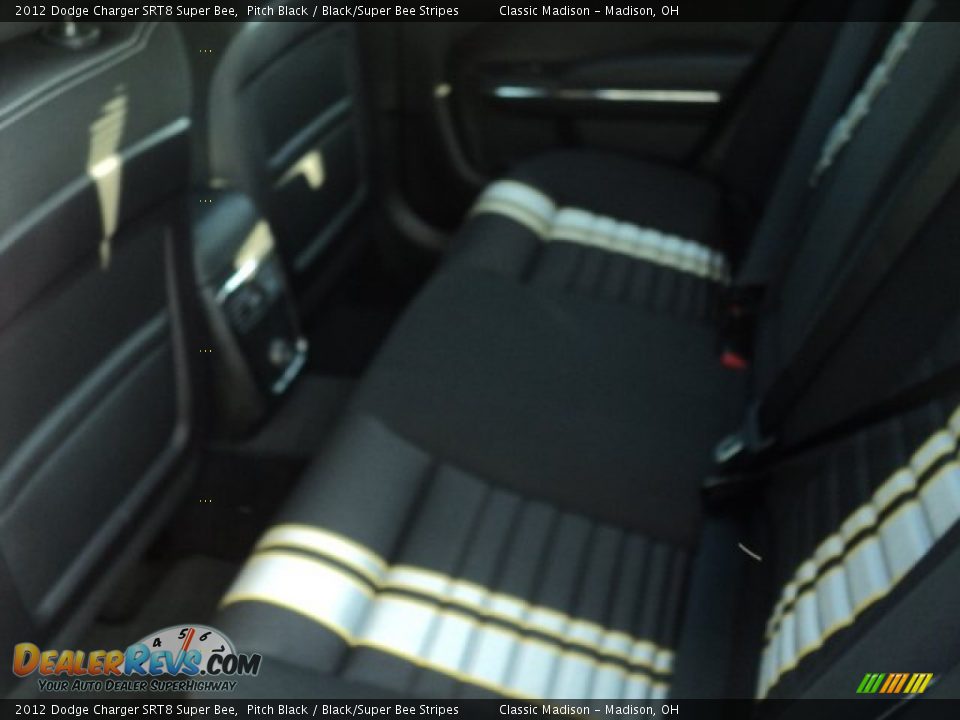 2012 Dodge Charger SRT8 Super Bee Pitch Black / Black/Super Bee Stripes Photo #15