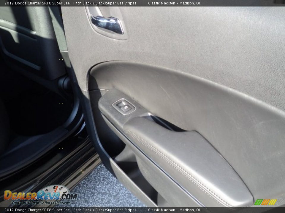 2012 Dodge Charger SRT8 Super Bee Pitch Black / Black/Super Bee Stripes Photo #17