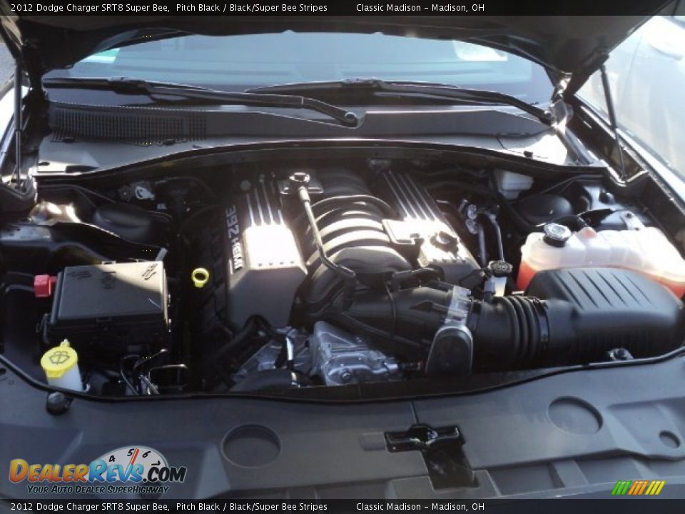 2012 Dodge Charger SRT8 Super Bee Pitch Black / Black/Super Bee Stripes Photo #22