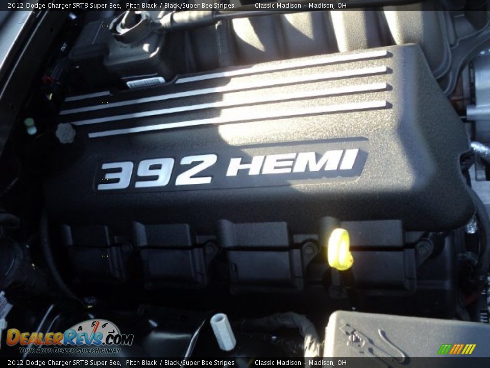 2012 Dodge Charger SRT8 Super Bee Pitch Black / Black/Super Bee Stripes Photo #23