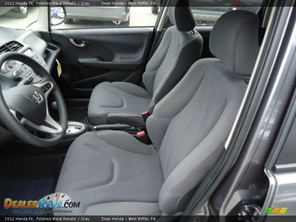 2012 Honda Fit Polished Metal Metallic / Gray Photo #10