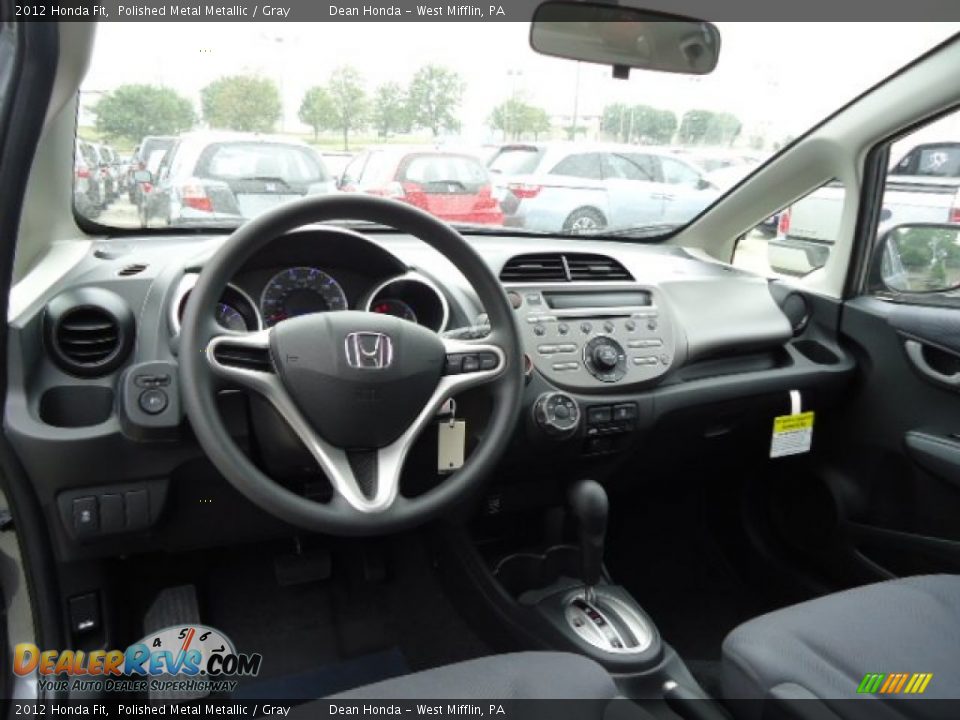 2012 Honda Fit Polished Metal Metallic / Gray Photo #12