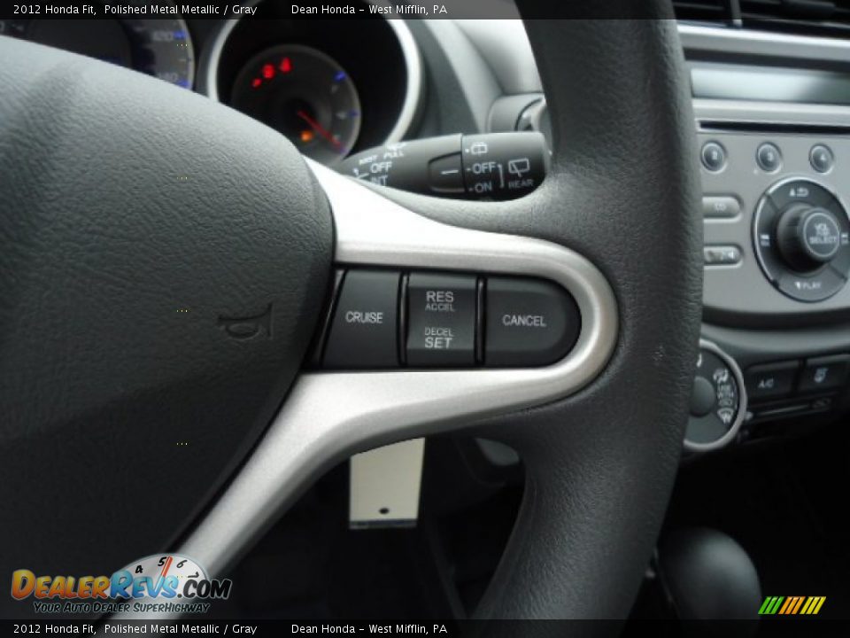 2012 Honda Fit Polished Metal Metallic / Gray Photo #18