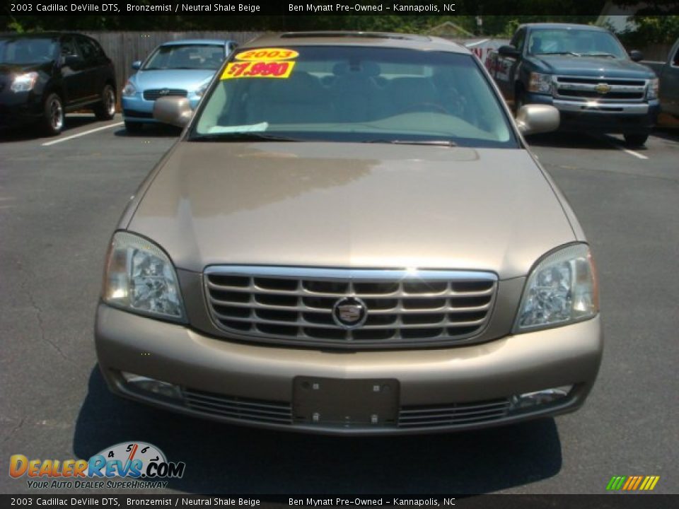 2003 Cadillac DeVille DTS Bronzemist / Neutral Shale Beige Photo #7