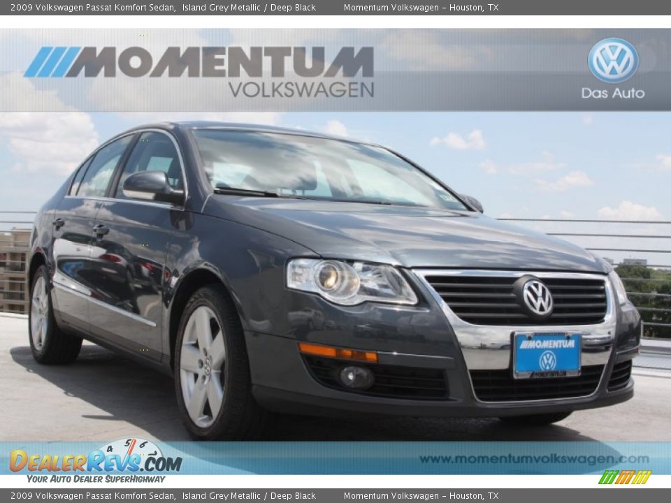 2009 Volkswagen Passat Komfort Sedan Island Grey Metallic / Deep Black Photo #1