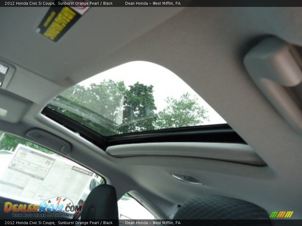 Sunroof of 2012 Honda Civic Si Coupe Photo #15