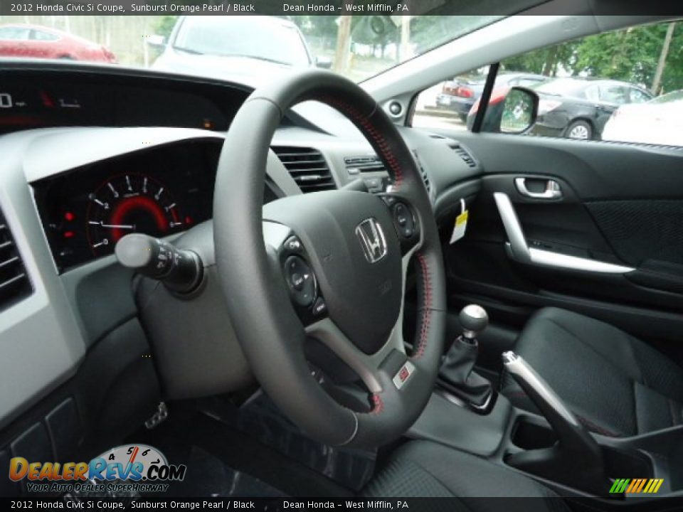 2012 Honda Civic Si Coupe Steering Wheel Photo #16