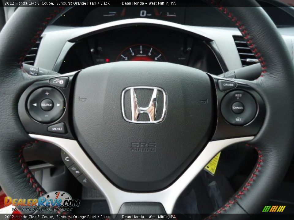 2012 Honda Civic Si Coupe Steering Wheel Photo #18