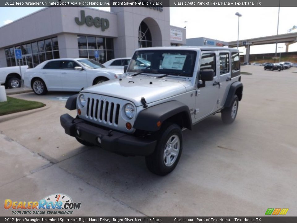 2012 Jeep Wrangler Unlimited Sport 4x4 Right Hand Drive Bright Silver Metallic / Black Photo #1