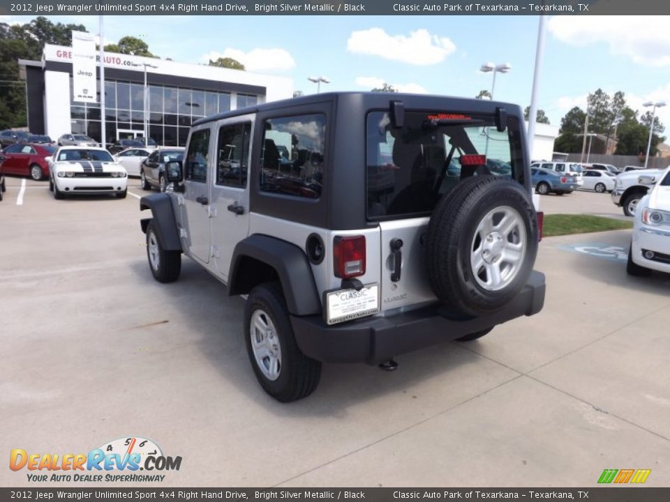 2012 Jeep Wrangler Unlimited Sport 4x4 Right Hand Drive Bright Silver Metallic / Black Photo #3