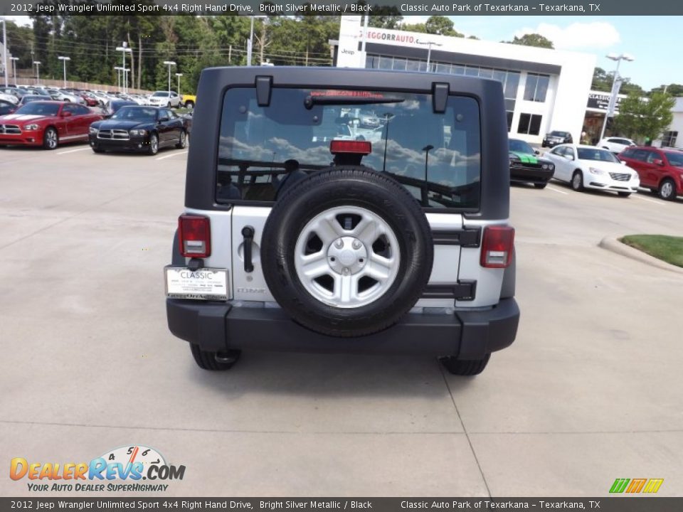 2012 Jeep Wrangler Unlimited Sport 4x4 Right Hand Drive Bright Silver Metallic / Black Photo #4
