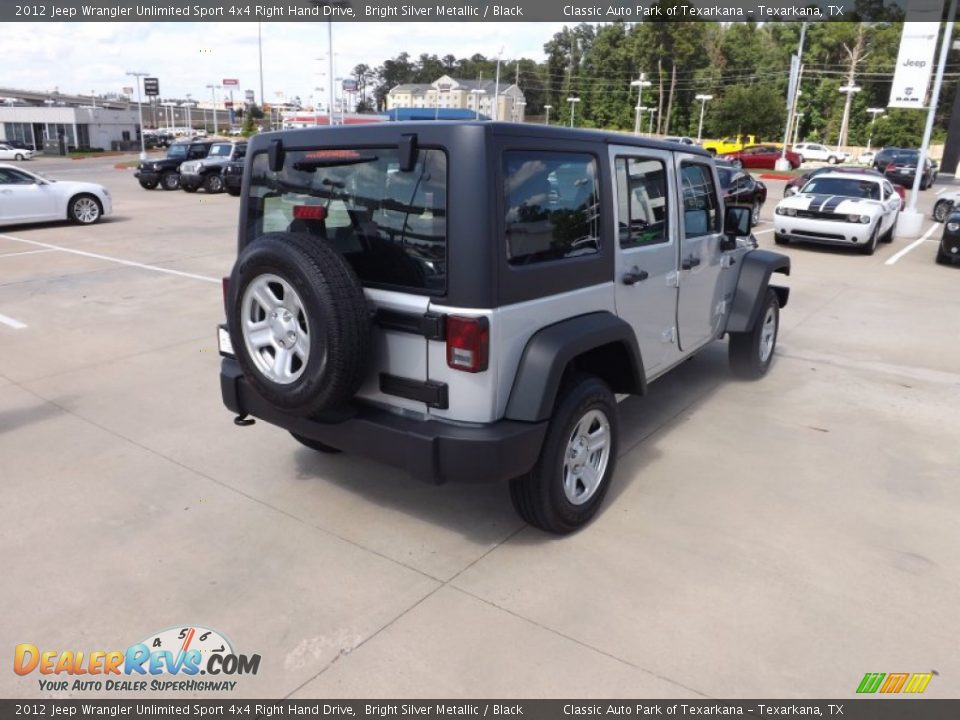 2012 Jeep Wrangler Unlimited Sport 4x4 Right Hand Drive Bright Silver Metallic / Black Photo #5