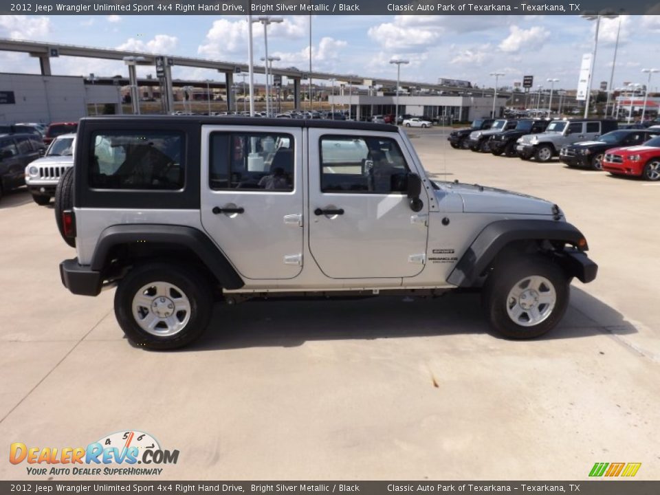 Bright Silver Metallic 2012 Jeep Wrangler Unlimited Sport 4x4 Right Hand Drive Photo #6