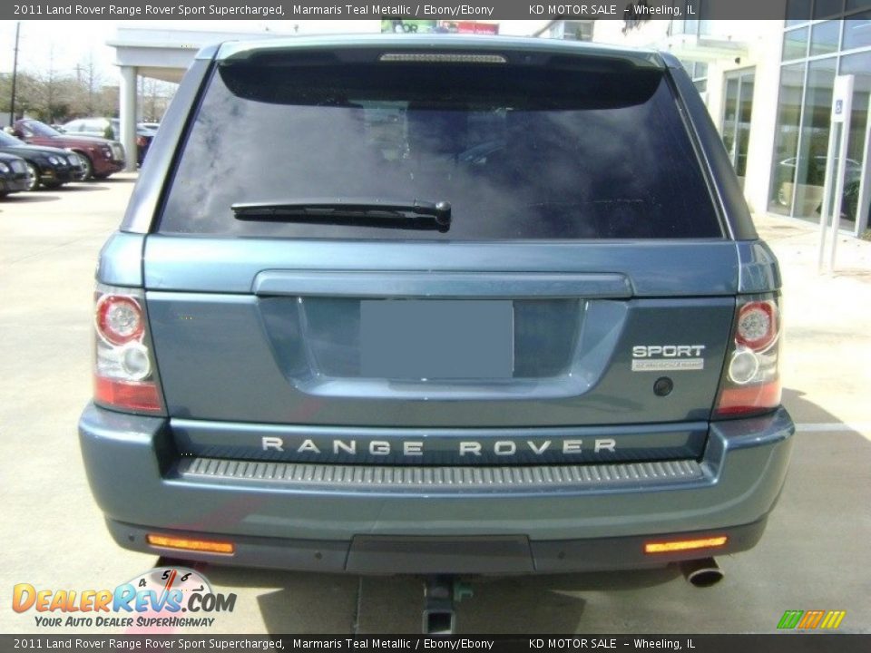 2011 Land Rover Range Rover Sport Supercharged Marmaris Teal Metallic / Ebony/Ebony Photo #5