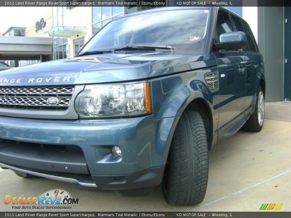 2011 Land Rover Range Rover Sport Supercharged Marmaris Teal Metallic / Ebony/Ebony Photo #9