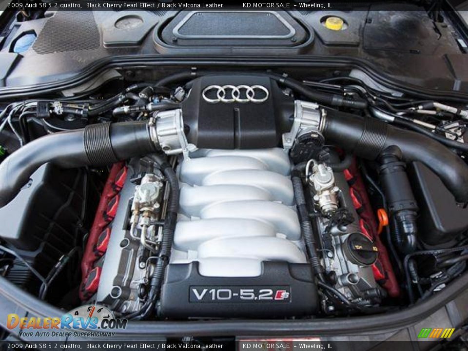 2009 Audi S8 5.2 quattro 5.2 Liter FSI DOHC 40-Valve VVT V10 Engine Photo #8