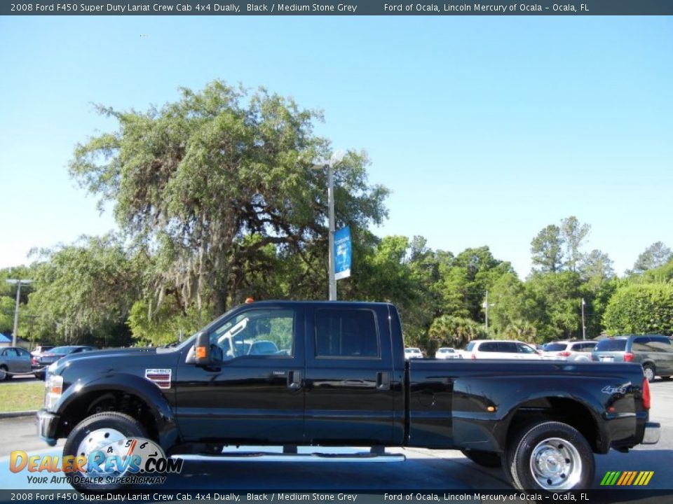 Black 2008 Ford F450 Super Duty Lariat Crew Cab 4x4 Dually Photo #2