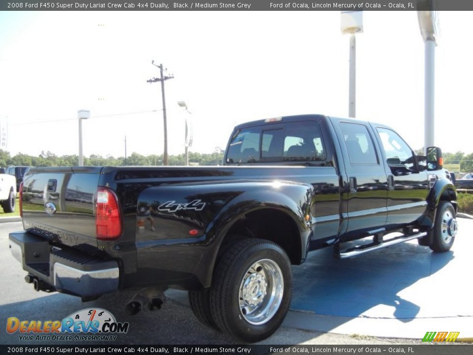 Black 2008 Ford F450 Super Duty Lariat Crew Cab 4x4 Dually Photo #5