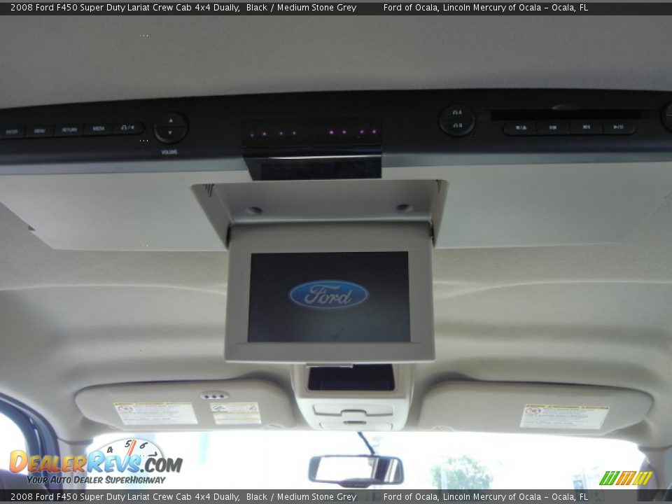 2008 Ford F450 Super Duty Lariat Crew Cab 4x4 Dually Black / Medium Stone Grey Photo #20