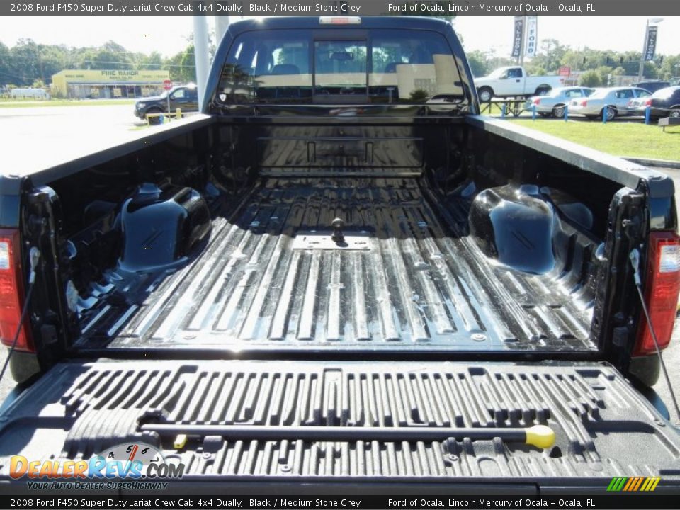 2008 Ford F450 Super Duty Lariat Crew Cab 4x4 Dually Black / Medium Stone Grey Photo #27