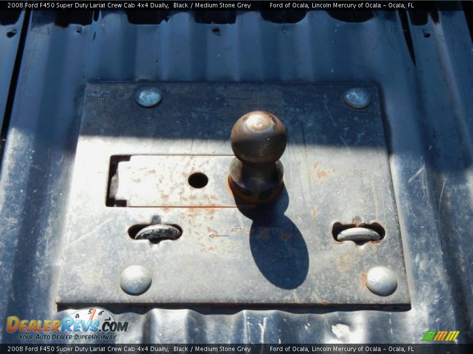 2008 Ford F450 Super Duty Lariat Crew Cab 4x4 Dually Black / Medium Stone Grey Photo #28