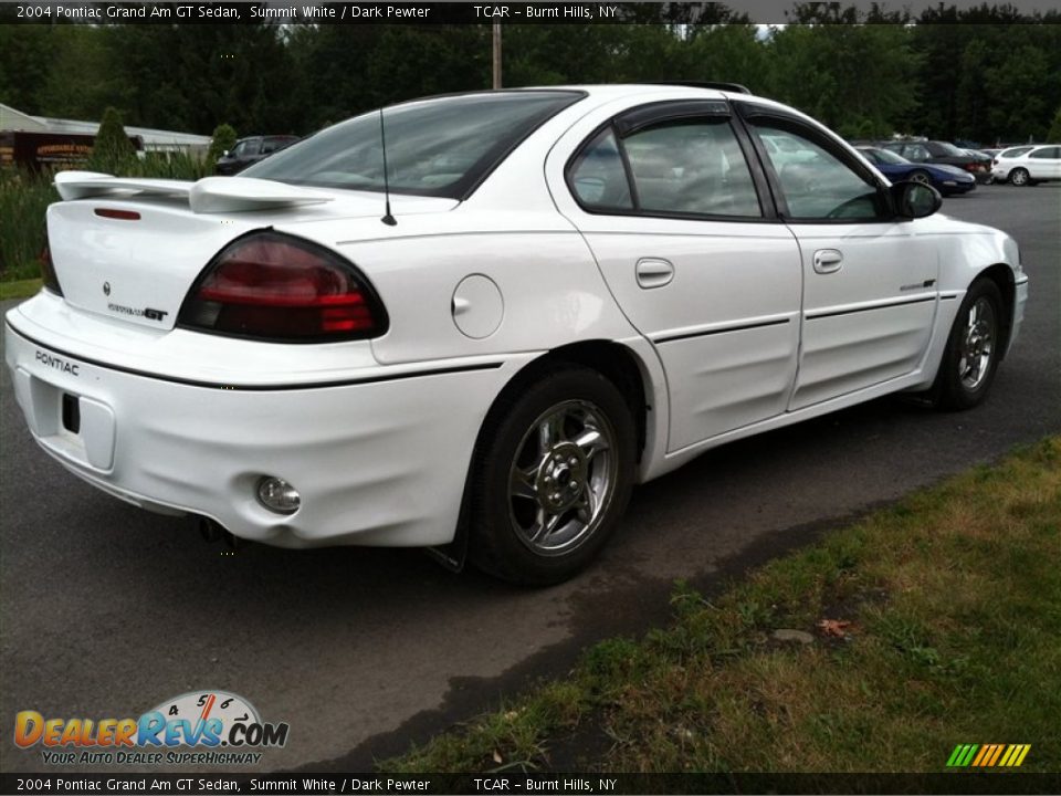 2004 Pontiac Grand Am GT Sedan Summit White / Dark Pewter Photo #5