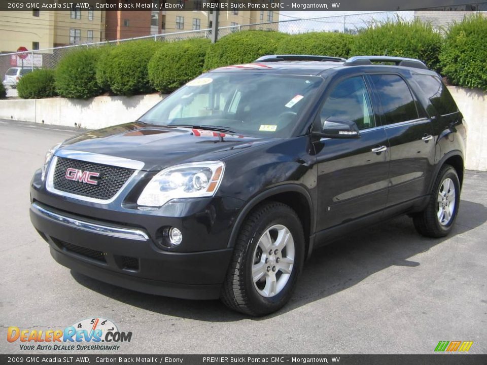 2009 GMC Acadia SLT AWD Carbon Black Metallic / Ebony Photo #2