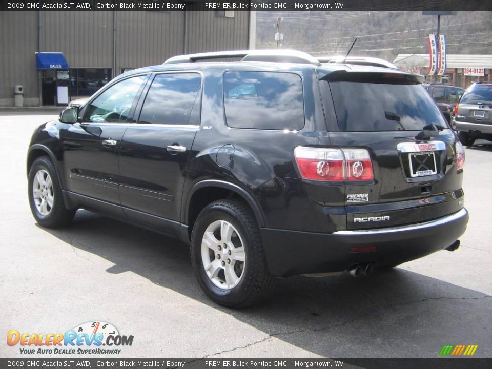 2009 GMC Acadia SLT AWD Carbon Black Metallic / Ebony Photo #4