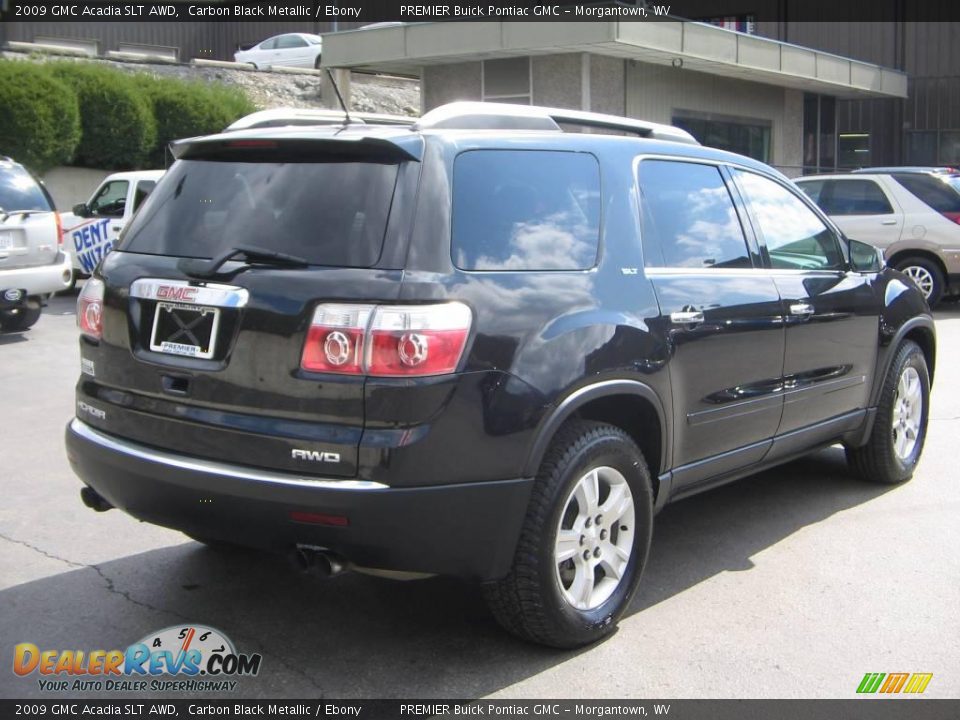 2009 GMC Acadia SLT AWD Carbon Black Metallic / Ebony Photo #6